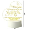 thumbnail image 3 of 2023 Summer Savings! WJSXC Home and Kitchen Clearance, Mother's Day Gift-LED Acrylic 3D Mother's Day Greeting Gift Light, Acrylic Greeting Mother's Day Gift Atmosphere Light (White Warm Light) I, 3 of 6