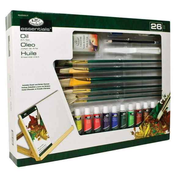 Royal & Langnickel Oil Paint Flat Easel Art Set - 26pc