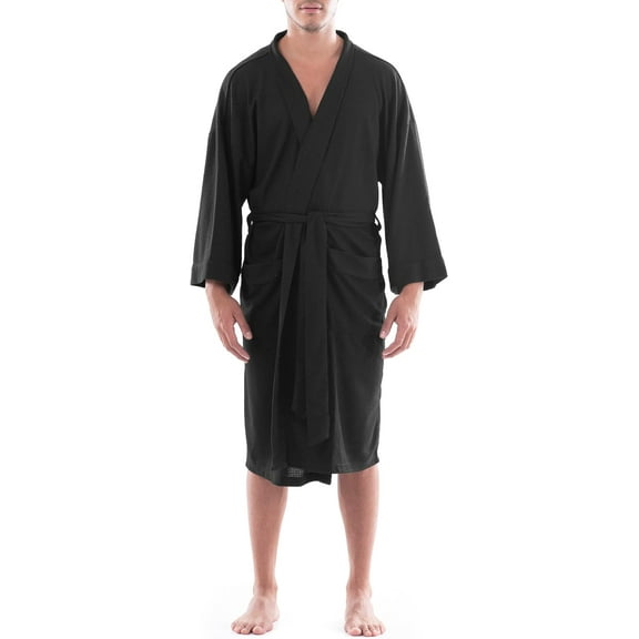 Fruit of the Loom Men's Waffle Kimono Robe