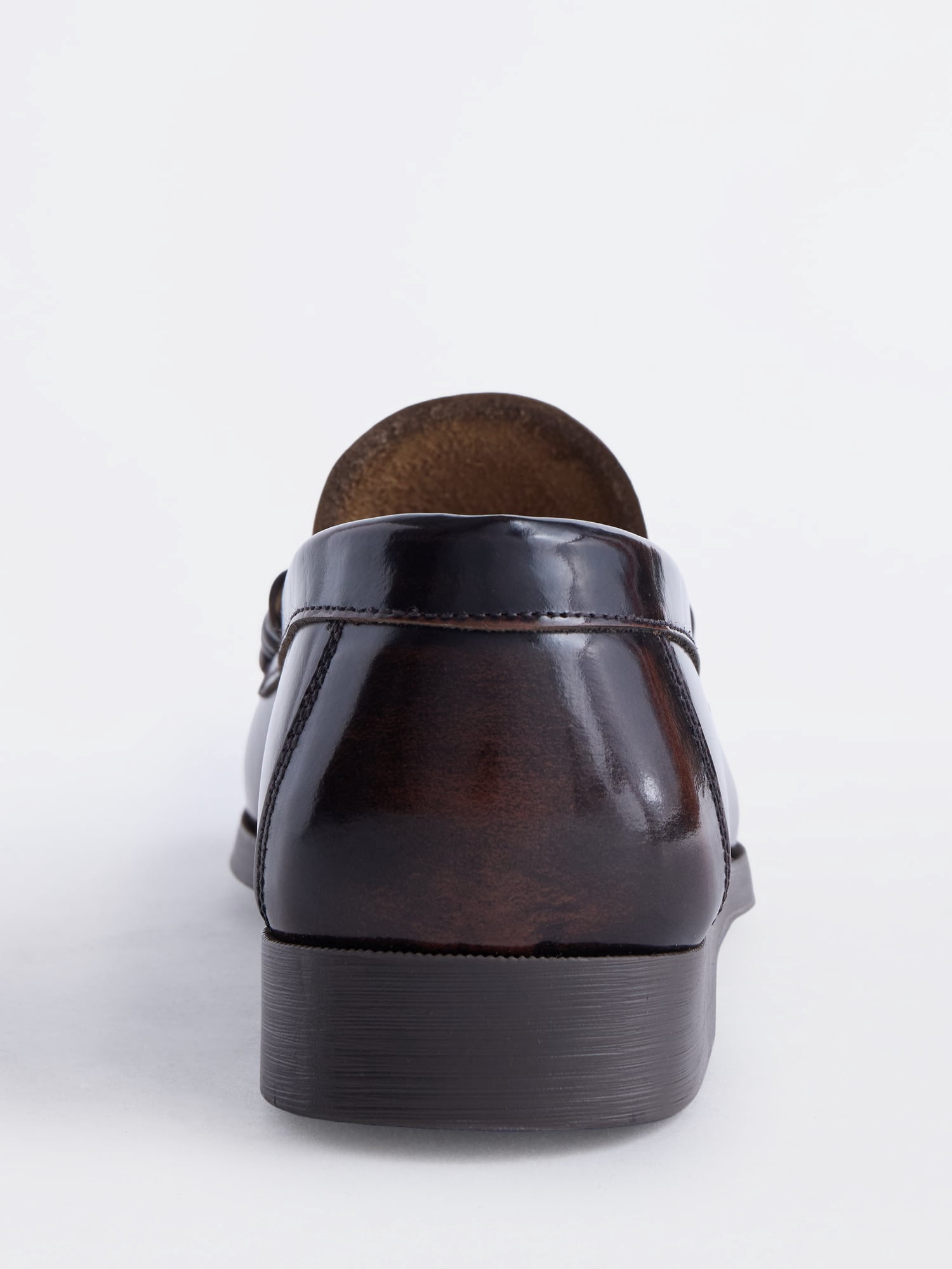 Free Assembly Men's Leather Moc Toe Penny Loafers
