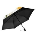 thumbnail image 2 of FORMRS Travel Umbrella Folding Auto Open Close Windproof Rain UV Protection, Floral Watercolor Oranges, 2 of 8
