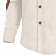 thumbnail image 5 of pstuiky camisetas de manga larga para hombre, Camisa informal de manga larga con solapa y botones para hombre salir tops m, 5 of 5