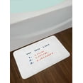 thumbnail image 2 of Live Laugh Love Bath Mat, To Do List Design with Aspirations to Reach Colorful Illustration, Non-Slip Plush Mat Bathroom Kitchen Laundry Room Decor, 29.5 X 17.5 Inches, Navy Blue Scarlet, Ambesonne, 2 of 2