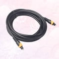 thumbnail image 1 of WEUVEB 1Pcs Black Fiber Optic Audio Cable For High Precision Optical Signals, 1 of 8