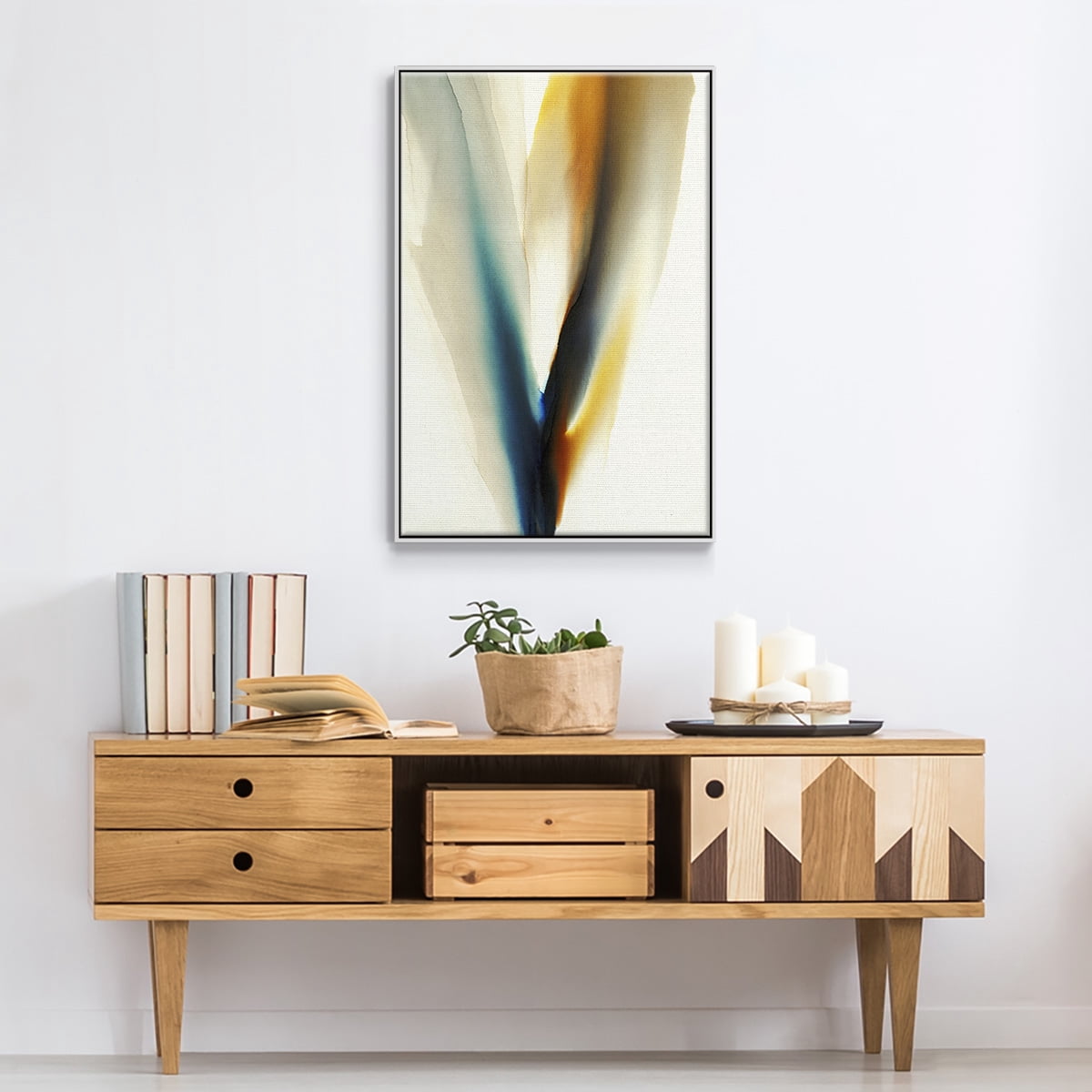 Surreal Tendencies Framed Premium Gallery Wrapped Canvas - Ready to Hang - 27 x 41 - White Floating Frame