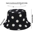 thumbnail image 5 of Flower Reversible Bucket Hat Summer Beach Travel Fisherman Cap Beach Wide Brim Sun Hat for Women Men, 5 of 5