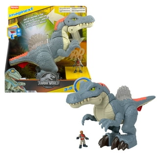  Fisher-Price Imaginext Jurassic World T. rex Dinosaur Toy with  Owen Grady Figure, Light-Up Eyes & Chomping Action for Ages 3+ Years,  7-Piece Set ( Exclusive) : Toys & Games