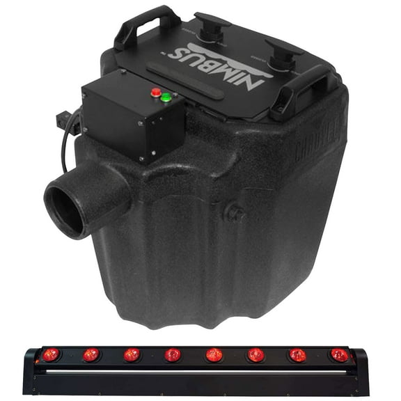 Chauvet DJ Nimbus Dry Ice Fog Machine Fogger Motorized Moving Head Light Strip