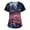 0-dark blue, variant on Valentine's Day Women's Nurse Uniforms Summer Love Heart Printed V-Neck Breathable Scrub Tops Short Sleeve Professionals Soft Stretch Workwear Shirt with Pockets wine XX-Large