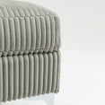 thumbnail image 5 of Modular Sectional Sofa Ottoman with Hidden Storage & Footrest, Durable Corduroy Fabric, Gray, 5 of 9