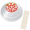 thumbnail image 1 of Transemion 4pieces Non-Toxic Bakeware Board For Safe And Clean Baking Easy To Clean Cake Turntable Board, 1 of 6