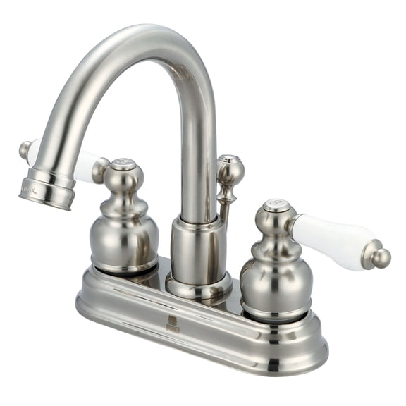 Pioneer Faucets 3BR310-BN Brentwood 1.2 GPM Centerset Bathroom Faucet - Nickel