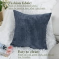 thumbnail image 2 of Unique Bargains 18" x 18" Blue Microfiber Decorative Pillow Case 2 Count, 2 of 7