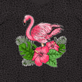 thumbnail image 4 of Inktastic Flamingo with Tropical Flowers Women's Plus Size T-Shirt, 4 of 5
