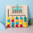 thumbnail image 1 of Ofertas de Black of Friday kkbbma Toys under $5 Montessori Educational Wooden Puzzle Game Juego de juego para niños pequeños Madera 5 canales Ponadas coloridas Pabezas para caminar Tablero Enseñanza, 1 of 6