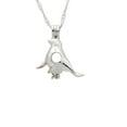 thumbnail image 2 of Sea Lion Pendant 16" Necklace Set Love Pearl Kit, Unisex Teens and Adults, Silver Color, 2 of 9