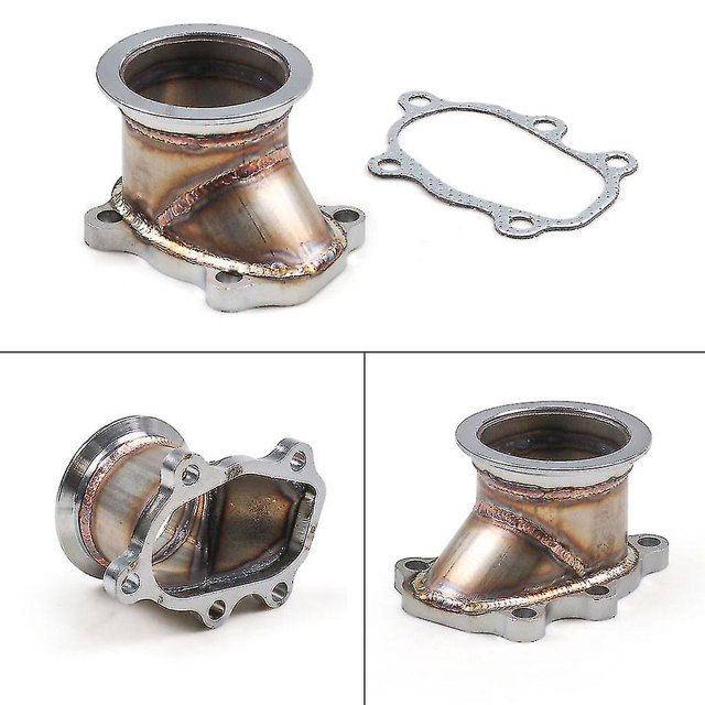 Brida de bajante Turbo, adaptador de conversión de banda en V de acero inoxidable para T25 T28 Gt25 Gt28