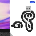 thumbnail image 3 of Flash Black Note Appearance USB Flash Drive Cute Music Movie Data Transfer USB Stick Gift, 3 of 8