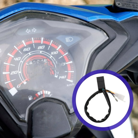 DECOMELODY 1Pcs Motorcycle Digital Speedometer Gear Indicator for Motorcyclists 13.76X0.79X0.59in