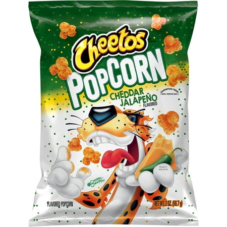 Cheetos Cheddar Jalapeno Cheese Flavored Chips Puffed Snacks, 2 oz Bag