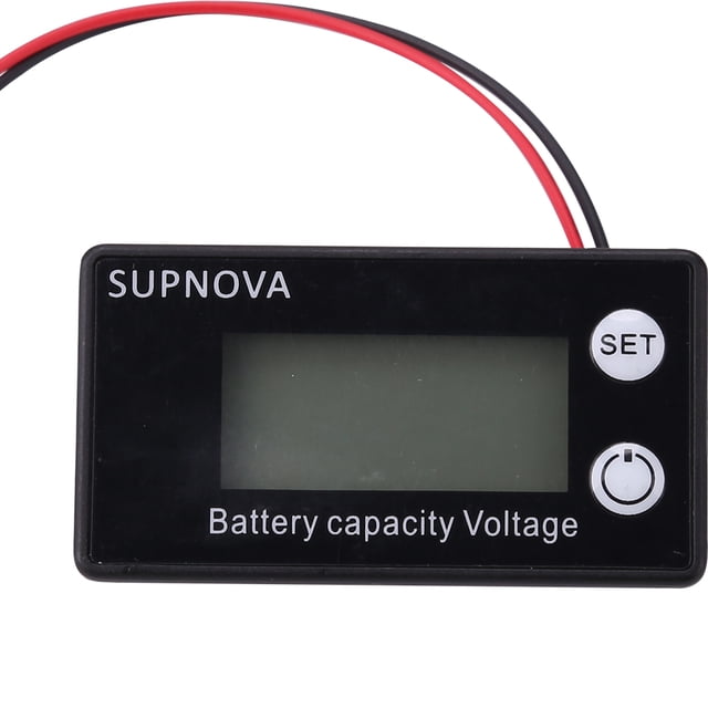 Indicador de capacidad de la batería Voltímetro de motocicleta de litio de ácido de plomo digital LCD Sywqhk Para estrenar