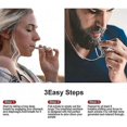 thumbnail image 4 of 2x collar de respiración para dejar de fumar, collar para aliviar la ansiedad, collar de vape, collar de respiración, ayuda para dejar de fumar, ejercicios de respiración VEI--2 piezas de plata-Pr 2 p, 4 of 4