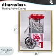 thumbnail image 4 of Stupell Industries Eclectic Fun Disco Popcorn Machine Gold Floating Frame Canvas Art, 25 x 31, by LISH Creative, 4 of 8
