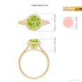 thumbnail image 4 of Angara Natural Peridot Ring - 2 ct Peridot Twist Rope Split Shank Ring in 14K Yellow Gold for Women (Ring Size = 8), 4 of 8