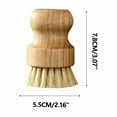 thumbnail image 4 of Gnmfd 2 Pcs Wooden Dish Scrub Brush for Kitchen Cleaning, Pot Pan Scrubber with Ergonomic Handle, Stain Removal, Reusable for Dishes Cups Bakeware, Household and Professional Use, 4 of 8