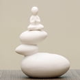 thumbnail image 4 of Estatua de Buda Zulema Cerámica Creativa Decoración Hidropónica Meditar, 4 of 8