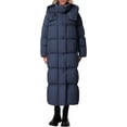 thumbnail image 4 of PRETTYGARDEN Women's Winter Long Puffer Coats Hooded Zip Up Casual Thickened Down Jackets Trendy Warm Clothes Outerwear, 4 of 8