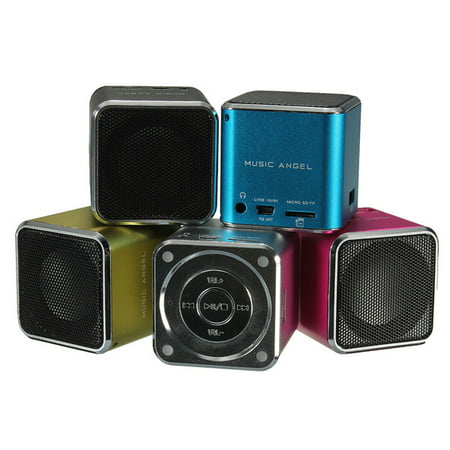 Portable Loud Party Indoor h Speaker USB Stereo Mini Digital Speaker Mini Speaker for MP3/4 Cellphone Music Audio Player Christmas Gift Support SD TF