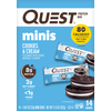 Quest Mini Cookies & Cream Protein Bar, Keto Friendly, 0.81 oz, 14 Count