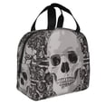 thumbnail image 3 of ZICANCN Insulated Lunch Bag for Women Men, Cupid Rose Skull Print Reusable Cute Lunch Bags for Picnic School Work Office, 3 of 8