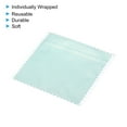 thumbnail image 4 of Uxcell 3.15x3.15" Jewelry Cleaning Cloth, 100Pcs Individually Wrapped Microfiber Polishing Cloth Pink/Light Blue, 4 of 5
