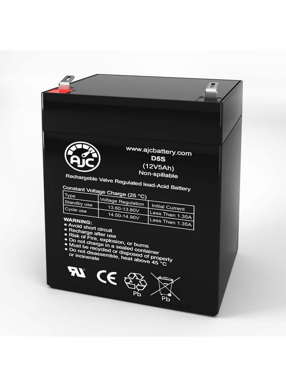 Diamec DM12-4.2 12V 5Ah Sealed Lead Acid Battery - This Is an AJC Brand Replacement