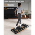 thumbnail image 6 of Walking Pad, Portable Treadmill, Smart Under Desk Treadmill with Remote Control, Safety Non Holder Gym and Running Device 0.5-3.8 MHP, No Assembly Needed, Grey, 6 of 8
