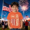 thumbnail image 2 of Boys Patriotic T-Shirt for 4th of July, Short Sleeve Graphic Tee with Independence Day Print, Holiday Celebration Top for Kids and Youth, 2 of 4