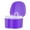 Purple, variant on Denture Soaking Cup Dental Retainer Case Cleaning with Strainer Basket, Orthodontic Bath Box Mouthguard Storage Holder - Leak Proof and Lid Waterproof