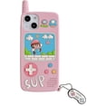 thumbnail image 1 of iPhone 14 Pro MaxRetro Phone PinkCaja Del Teléfono Kawaii Para Iphone 14 Pro Max,Caja Del Teléfono Retro De Dibujos Animados Lindo Con Llavero Retro Clásico Teléfono Celular 3d Cas, 1 of 5