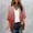 Red, variant on LNWUY Women's Curved Hem 3/4 Sleeve Cardigan Tops Casual Open Front Lightweight Cardigans Gradient Color Summer Clothes Gray S