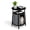 Black, variant on Cat Litter Box Enclosure Resin Material Litter Box Furniture with Double Layered Design Versatile Vented Odor Control Easy to Clean for Indoor Outdoor (Black,17.72''×17.72''×23.54'')