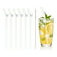 thumbnail image 1 of Uxcell 6 Pcs Popotes de Vidrio Reutilizables, Popote de Vidrio de 7.87" Resistente a los Golpes, Popotes Lindos y Transparentes para Whisky, Café, Jugo, Refrescos y Té, Morado, 1 of 6