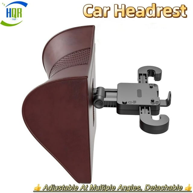 Car Chair Headrest,for Seat with Headrest Bar,Curved pillow,Neck Protection,Adjustable,1 Count