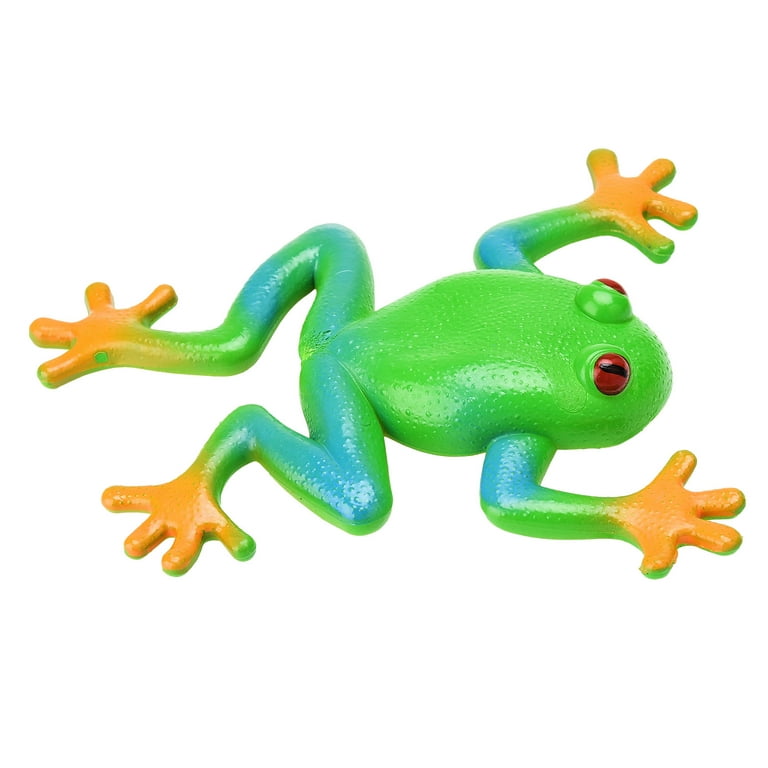 huntermoon Squishy Decompression Simulation Soft Stretchable Rubber Frog  Model Ornaments Spoof Vent Toys for Children Jokes