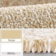 thumbnail image 3 of Alfombra de baño Yimobra, extra suave, antideslizante, color beige claro, 3 of 8