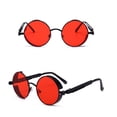 thumbnail image 6 of Retro Round Steampunk Sunglasses Retro Hippie Round Lens Metal Frame Men Women-3PCS, 6 of 8