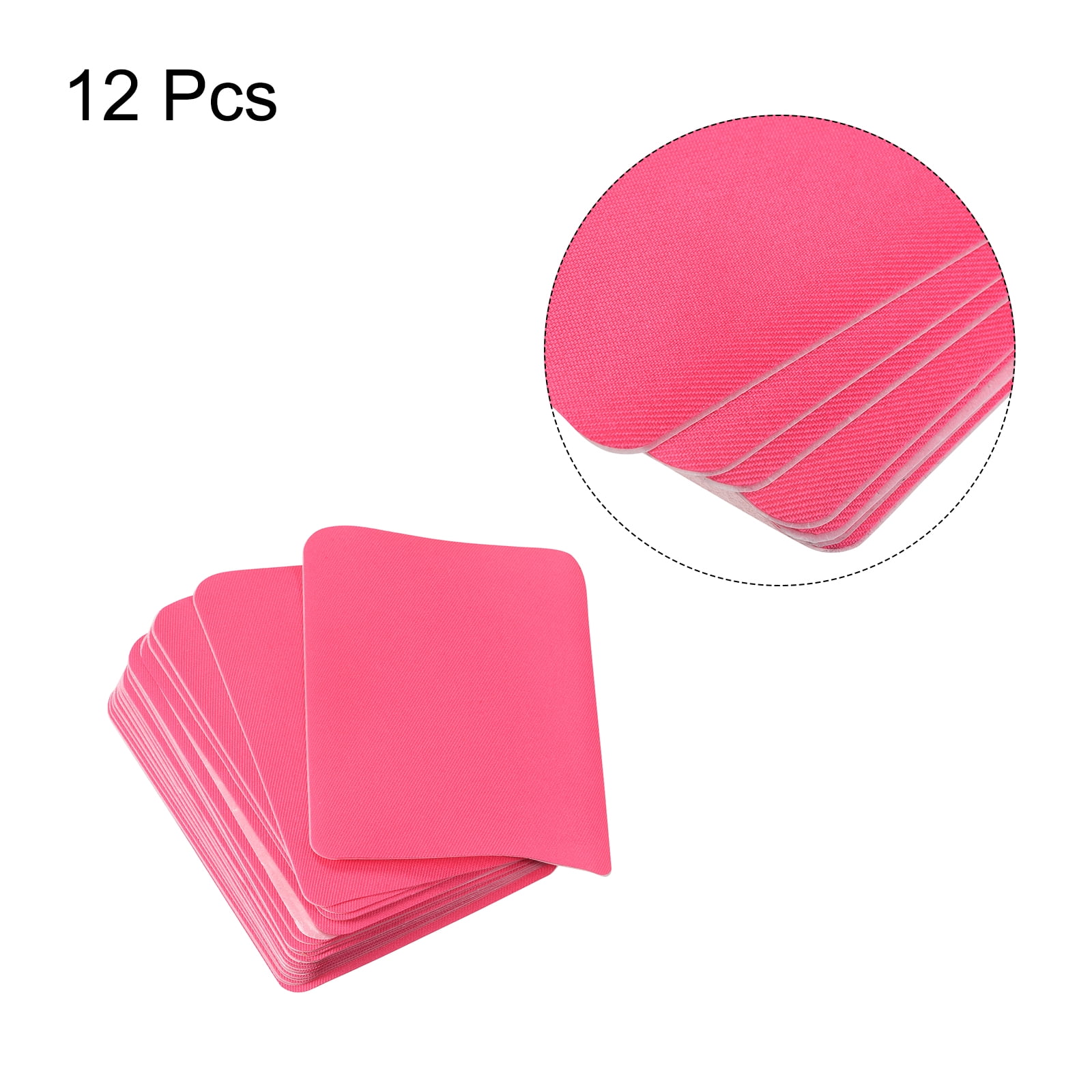 Unique Bargains Fabric Patch Iron-on Patches for Hole Repairing and Decoration Rose Red