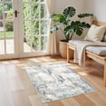 thumbnail image 4 of UERMEI 2'x3' Small Area Rugs for Entryway, Machine Washable Ultra-Thin Soft Rug, Non Slip Indoor Door Mats, Throw Rug for Bedroom Hallway, Laundry Room Carpets, Blue, 4 of 7