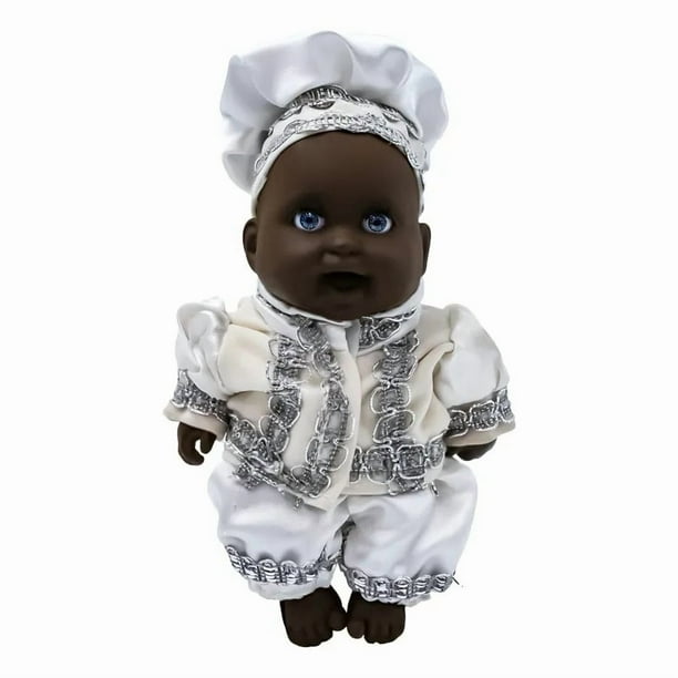 Congo Obatalá 15 cm – Figura para altar Santería Yoruba, Palo Mayombe y Vudú (M3), blanco/plata